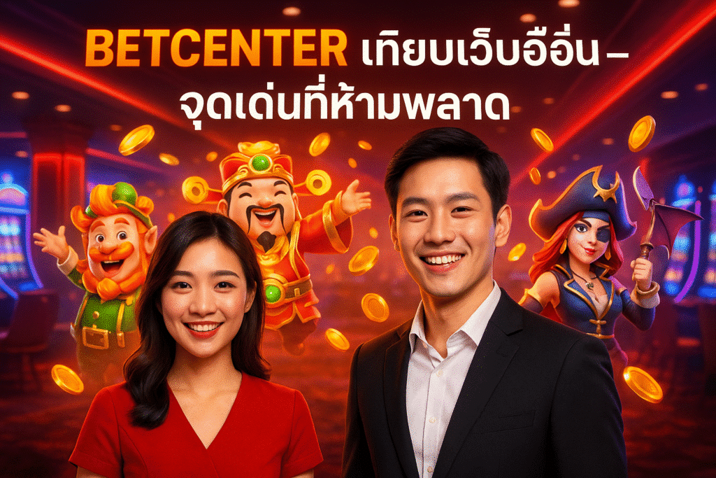 BETCENTER เทียบเว็บอื่น จุดเด่นที่ห้ามพลาด